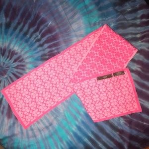 Pink Coach Scarf